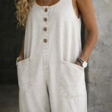 Emily — Vintage Washed Cotton Denim Overalls