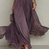 Olivia — Vintage Elegant Chiffon Maxi Dress