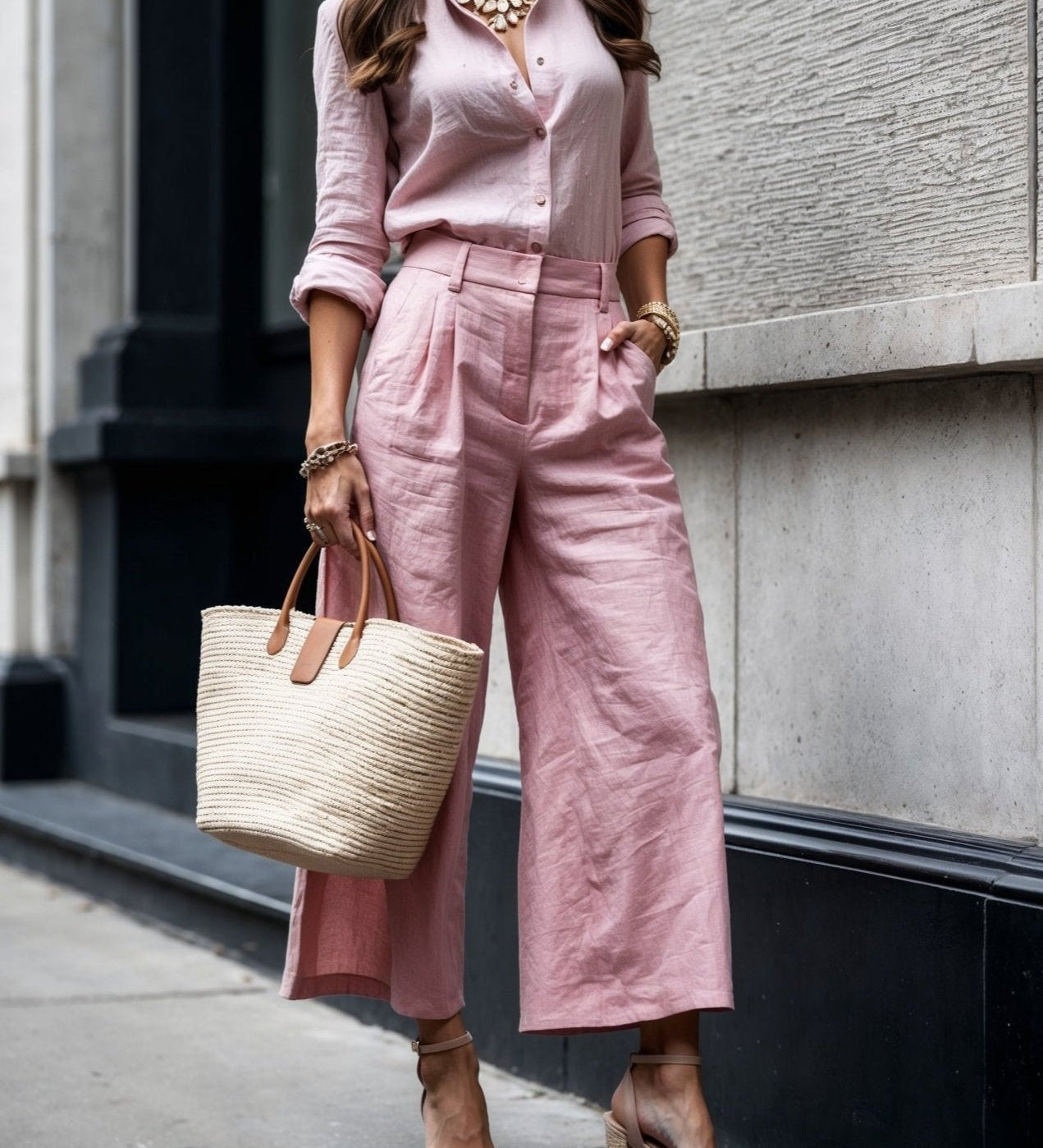 Eimear — Casual Chic Look Pink