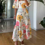 Órlaith — Floral Midi Dress
