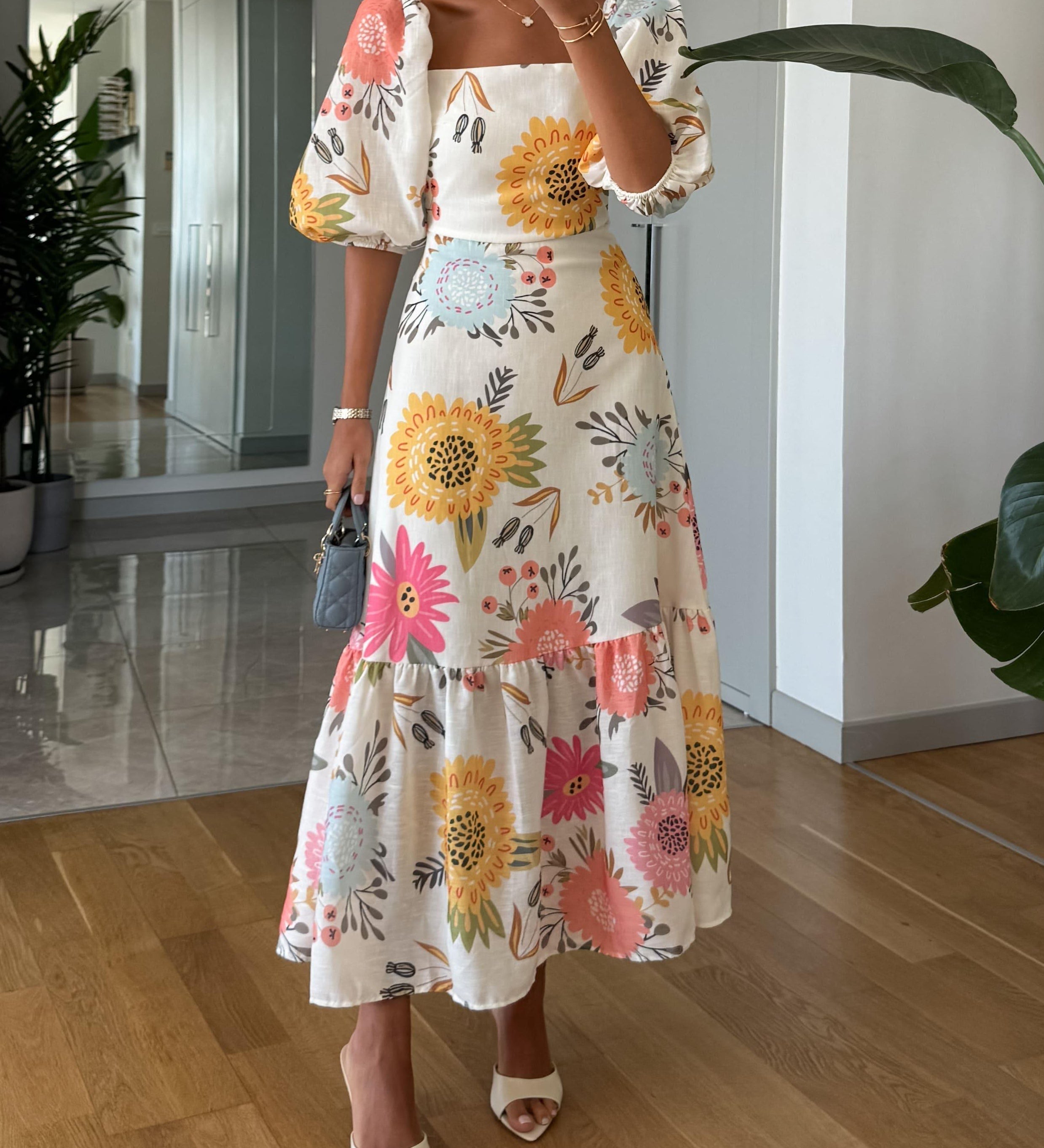 Órlaith — Floral Midi Dress