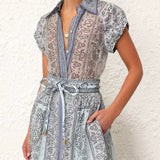 Rebecca — Printed Two-Piece Boho Set