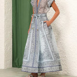 Rebecca — Printed Two-Piece Boho Set