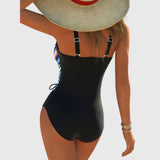 Nora — Fashionable High Elasticity Swimsuit with Crossed Front Detail