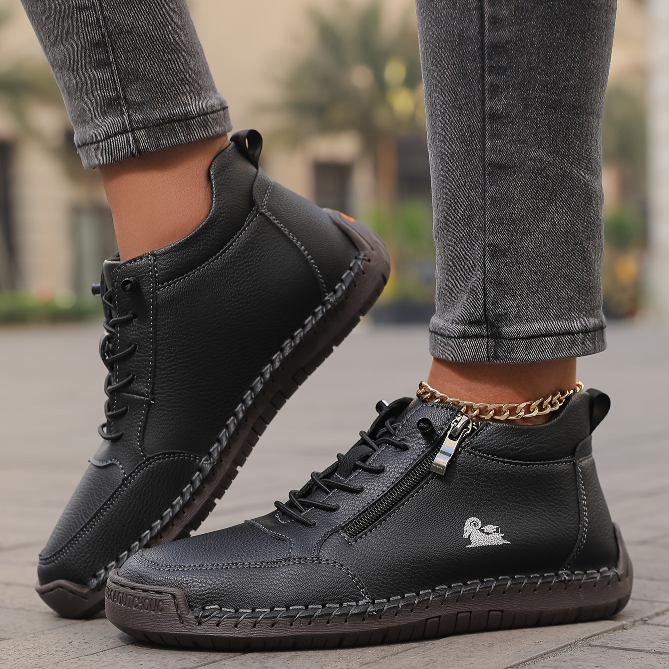 Nicola — Zip-Up Orthopedic Shoes