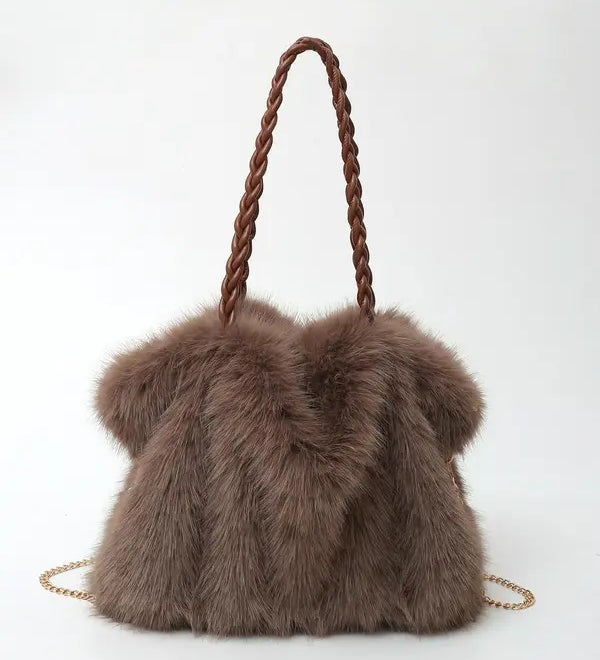 Sorcha — Women Plush Velvet Shoulder Tote