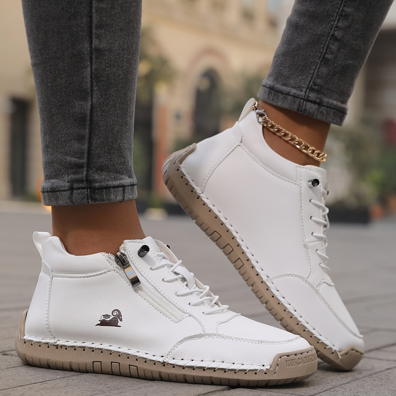Nicola — Zip-Up Orthopedic Shoes