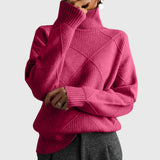 Oonagh — Geometric Turtleneck Jumper
