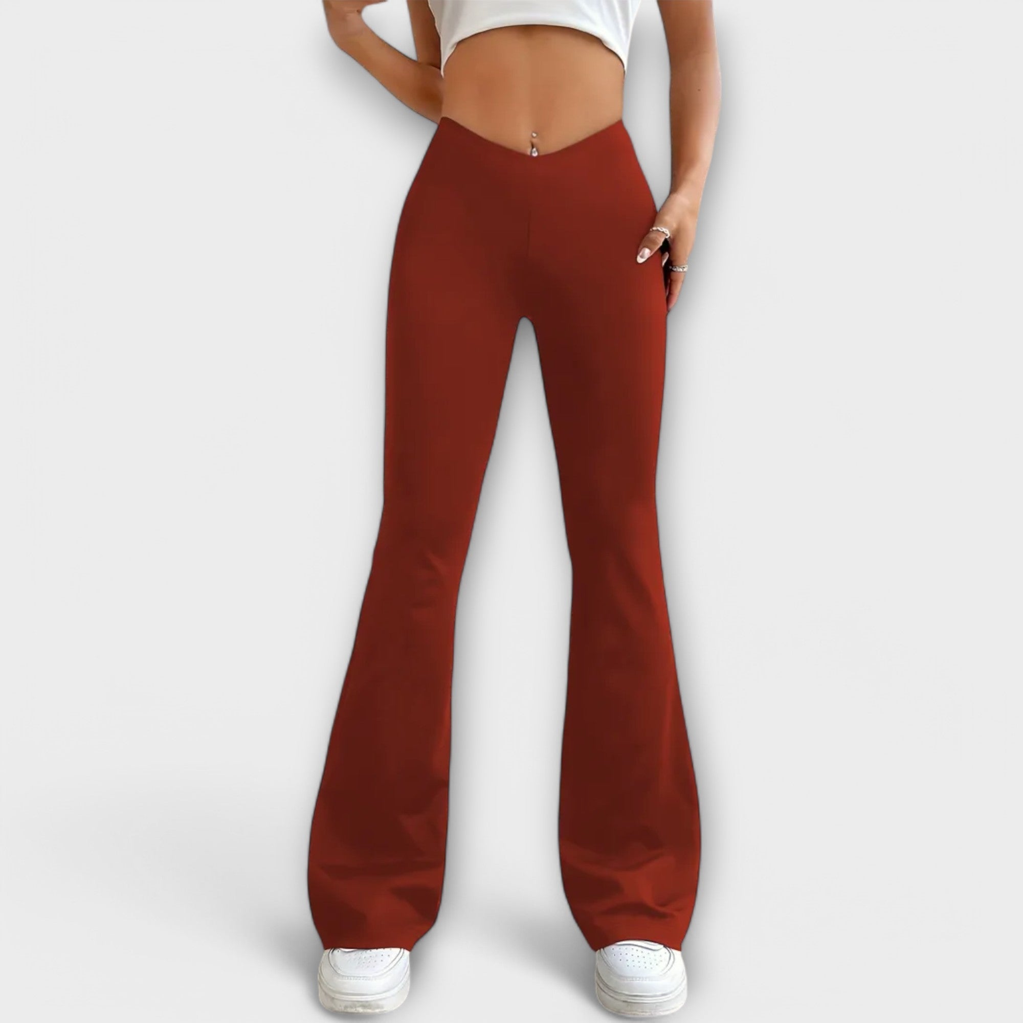 Rebecca — Relaxed Trousers with Flared Leg