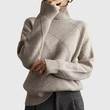 Oonagh — Geometric Turtleneck Jumper