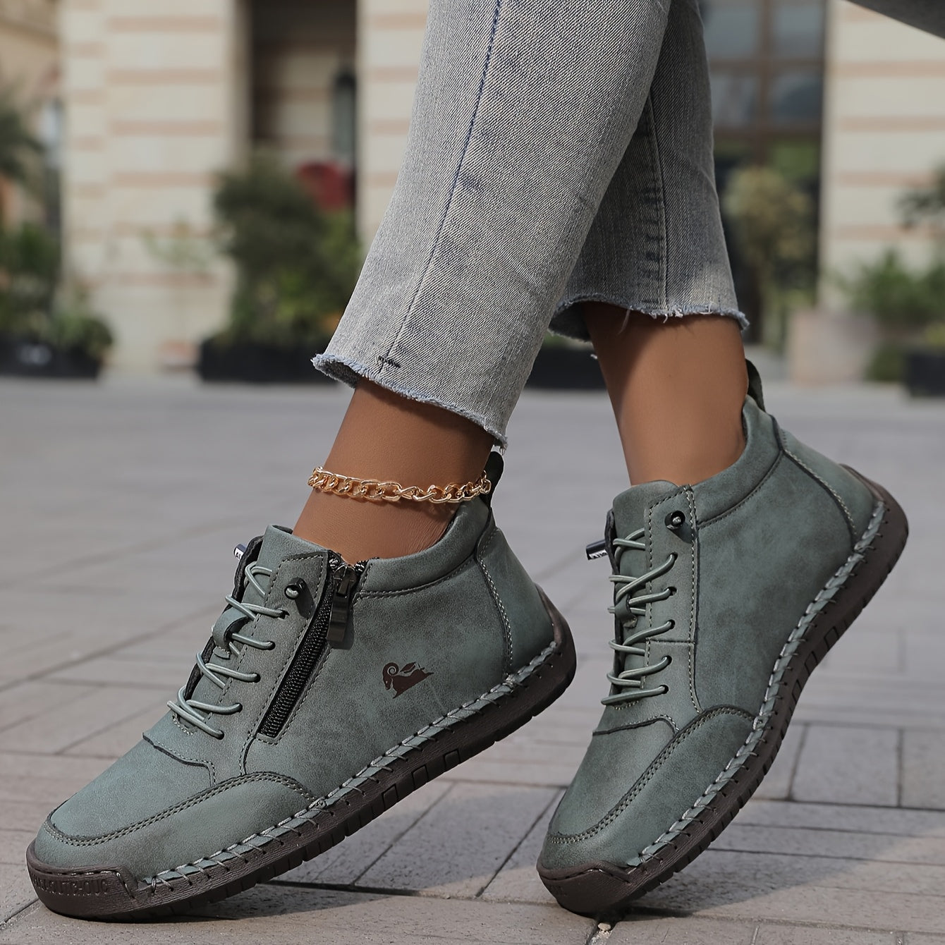 Nicola — Zip-Up Orthopedic Shoes