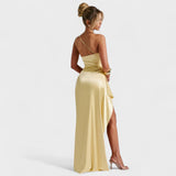 Lorraine — Asymmetrical Satin Dress