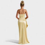 Lorraine — Asymmetrical Satin Dress