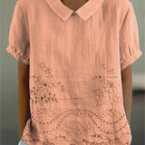 Pamela — Embroidered Floral Blouse
