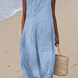Ciara — Textured Sleeveless Maxi Dress