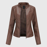 Megan — Elegant Women's Leather Jacket