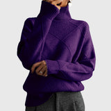 Oonagh — Geometric Turtleneck Jumper