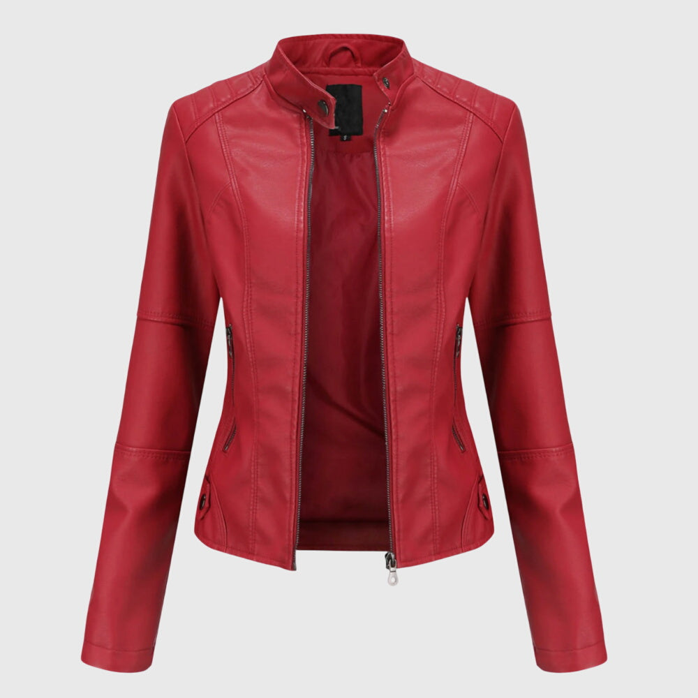 Megan — Elegant Women's Leather Jacket