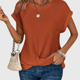 Pauline — Elegant Blouse with Crew Neck