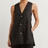 Bernadette — Sleeveless Set with Buttons