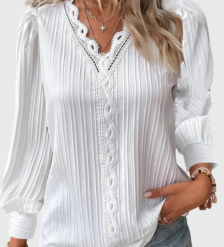 Caitlin — Elegant Pullover Blouse