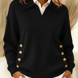 Ailbhe — V-Neck Collared Jumper
