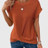 Pauline — Elegant Blouse with Crew Neck