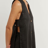 Bernadette — Sleeveless Set with Buttons