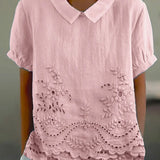 Pamela — Embroidered Floral Blouse