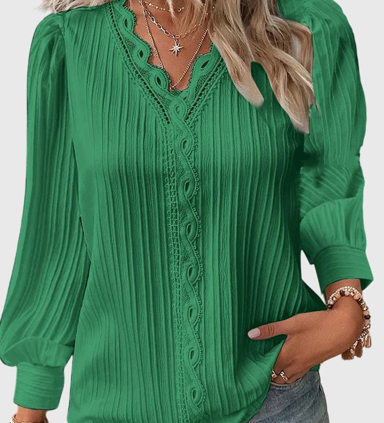 Caitlin — Elegant Pullover Blouse