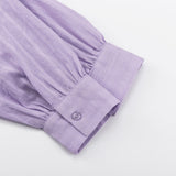 Lily — Airy Set of Button-Up Blouse and Shorts