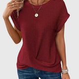 Pauline — Elegant Blouse with Crew Neck