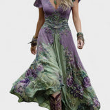 Órlaith — Short Maxi Floral Dress