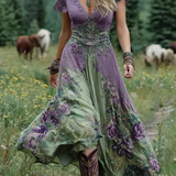 Órlaith — Short Maxi Floral Dress