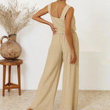 Isla — Set of Minimalist Top and Flared Trousers