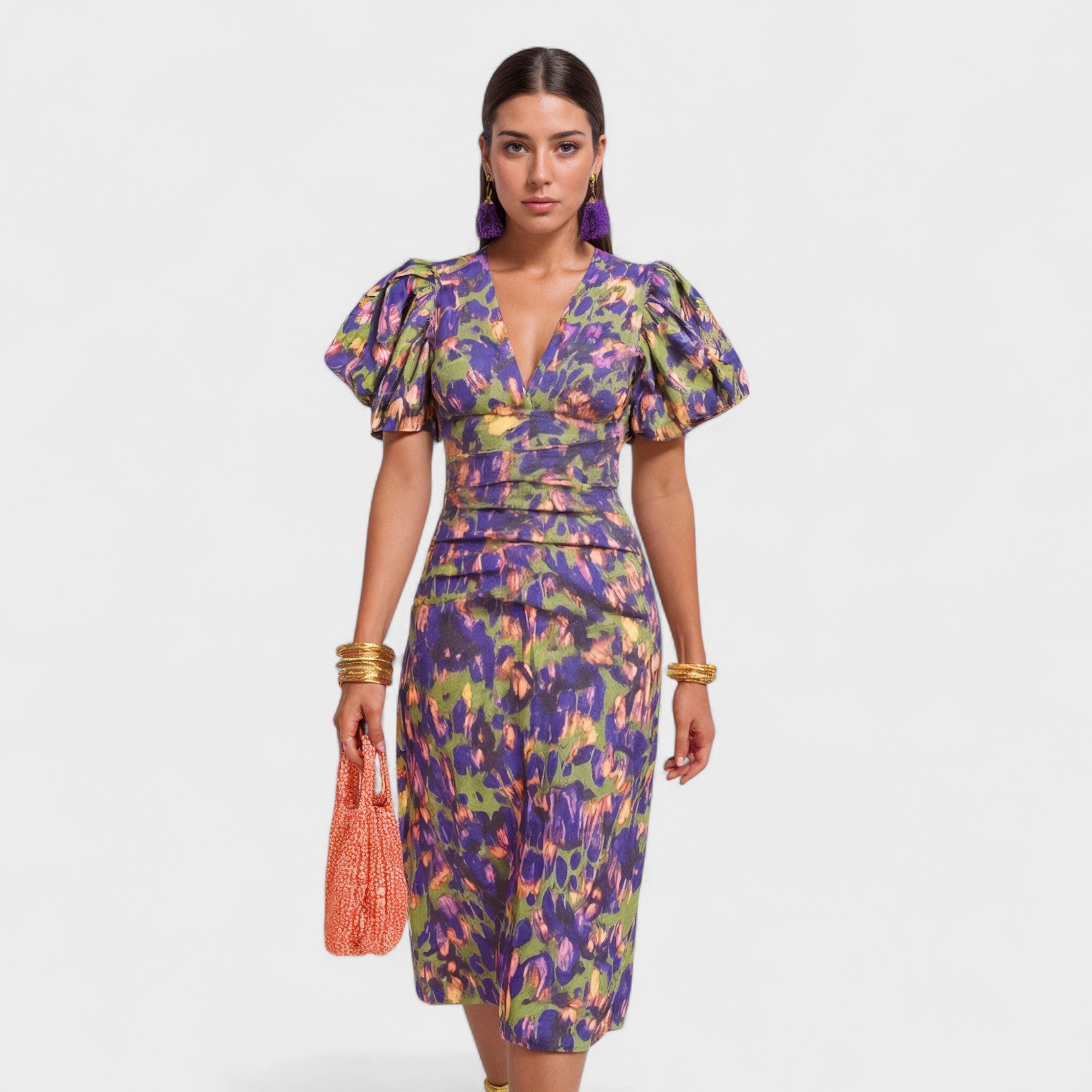 Tara — Tropical Fire Dress