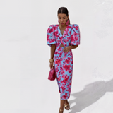 Tara — Tropical Fire Dress