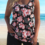 Monica — Floral Print Tankini Set