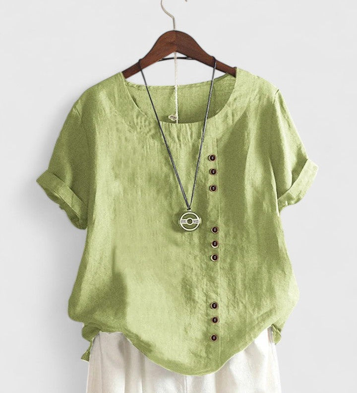 Aisling — Comfortable Short Sleeve Blouse