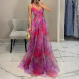 Lorraine — Maxi Dress with Floral Print