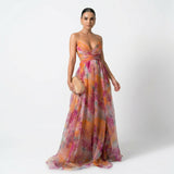 Lorraine — Maxi Dress with Floral Print