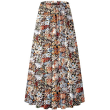 Daisy — Autumn and Winter Floral Print Elastic Waist Skirt