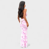Róisín — Pink Floral Dress