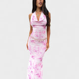 Róisín — Pink Floral Dress