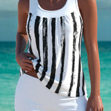 Bridget — Elegant tankini with tummy control effect and matching shorts