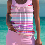 Bridget — Elegant tankini with tummy control effect and matching shorts