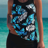 Bridget — Elegant tankini with tummy control effect and matching shorts