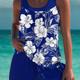 Bridget — Elegant tankini with tummy control effect and matching shorts
