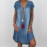 Laura — Relaxed Summer Denim Dress