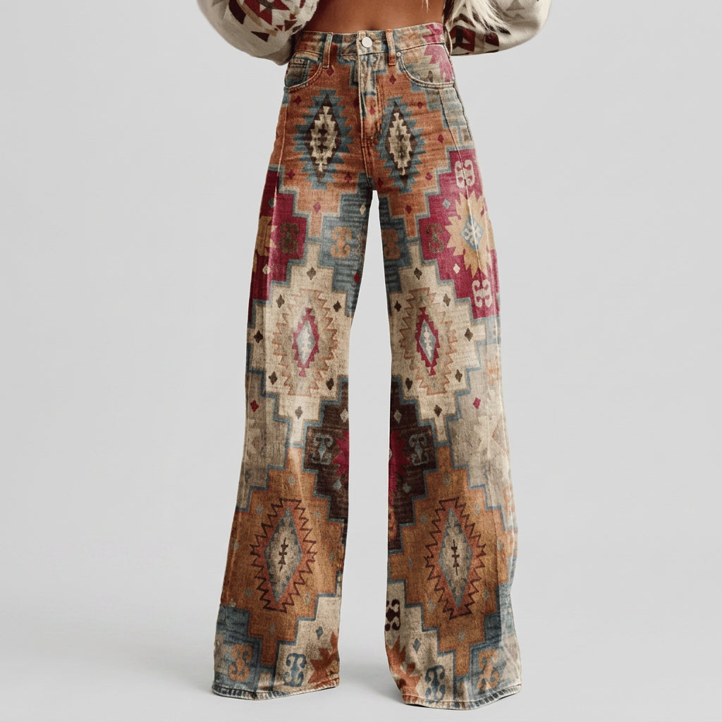 Theresa — High-Waisted Wide-Leg Jeans